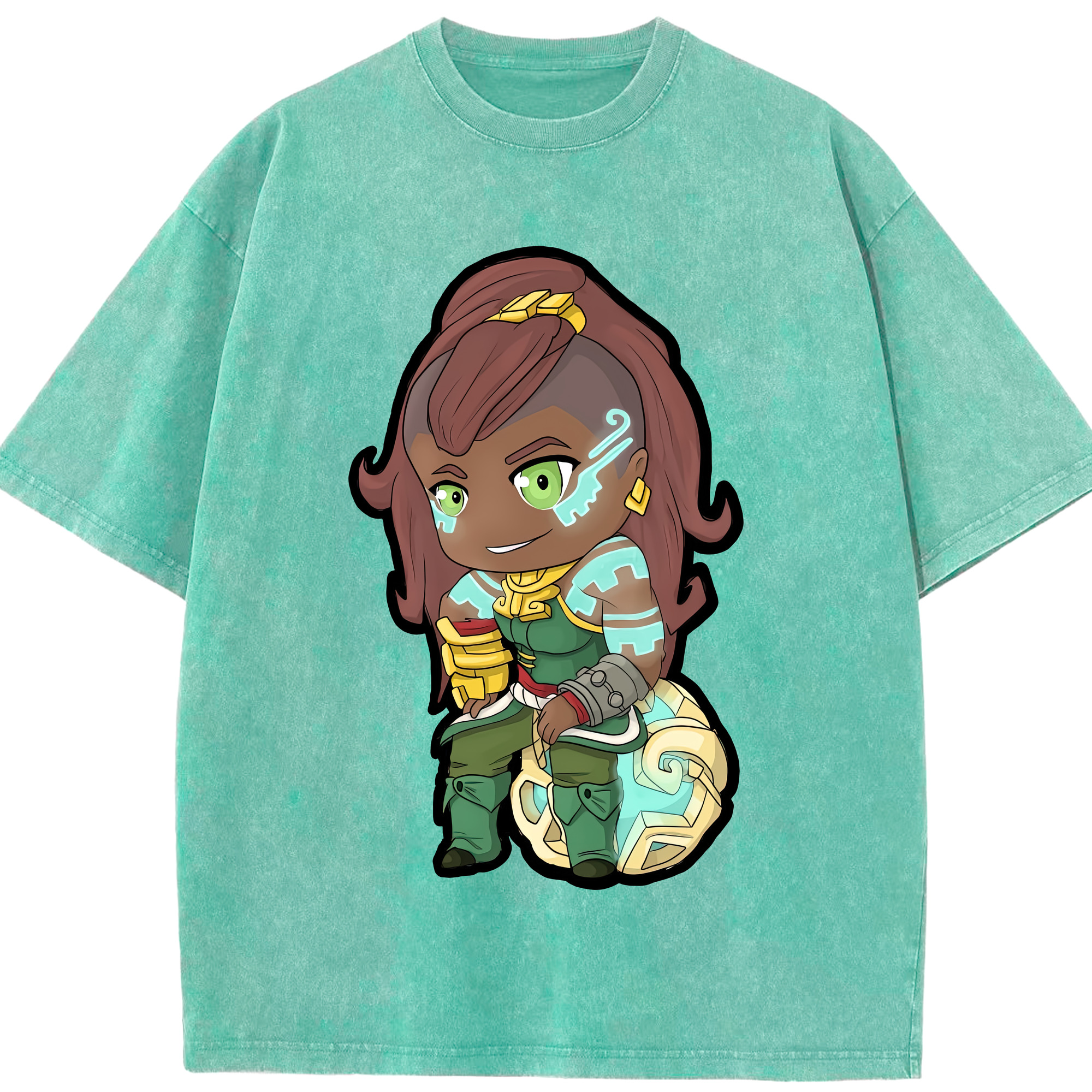 リーグ・オブ・レジェンド League of Legends LOL 綿100% ヴィンテージ風 半袖Tシャツ（フロントプリント）